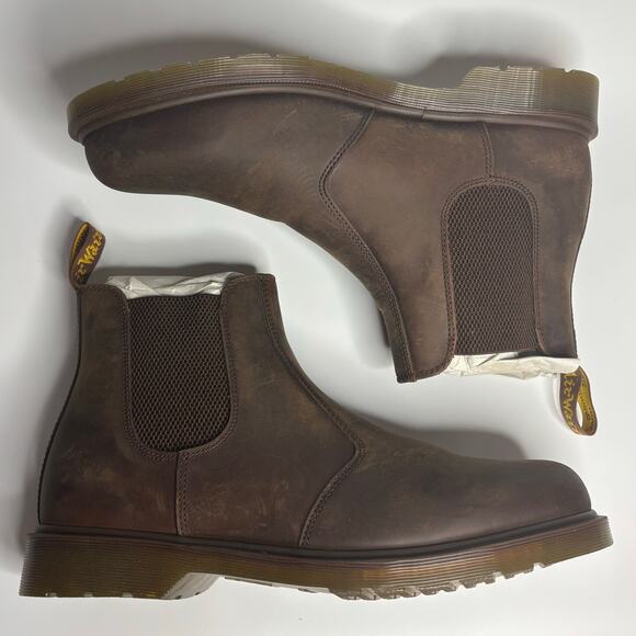 Dr. Martens 2976 Leather Chelsea Boot in Brown Crazy Horse Gaucho - Picture 8 of 10